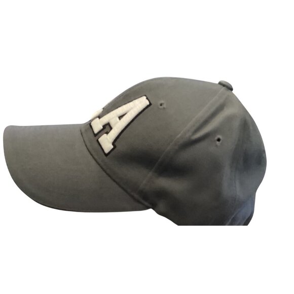 LA Embroidered Adj. W/Hook & Loop Close Baseball Cap One Size Gray By Cap USA - Picture 2 of 9